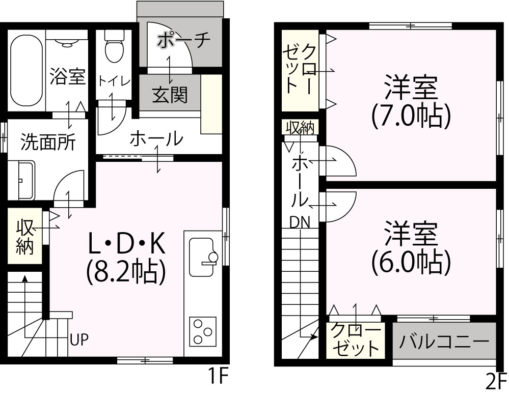 2階建て2LDK N-01 909万円