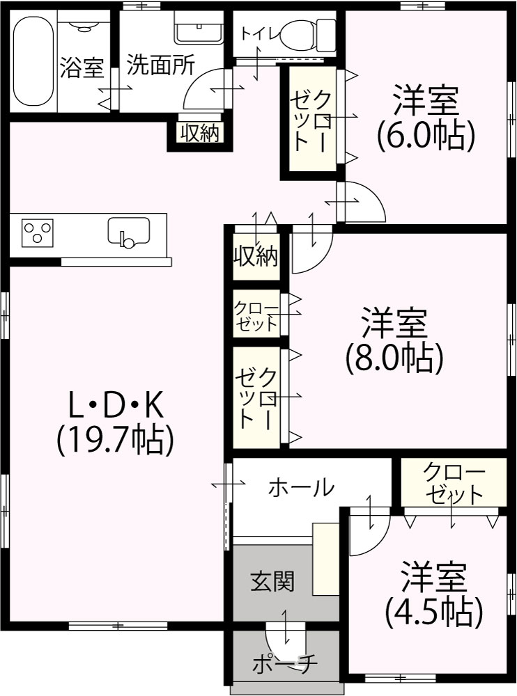 平屋3LDK S-18 1,395万