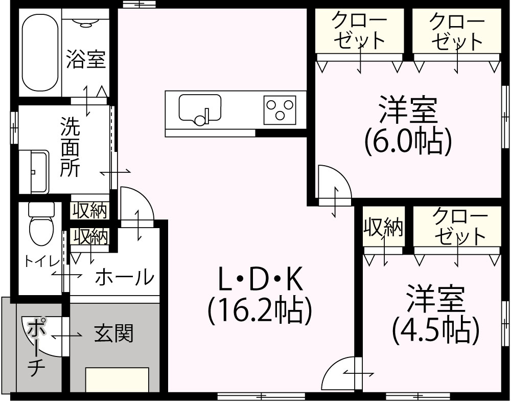 平屋2LDK EW-06 1,096万