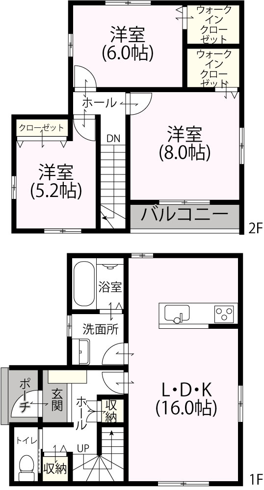 2階建て3LDK EW-11 1,266万円