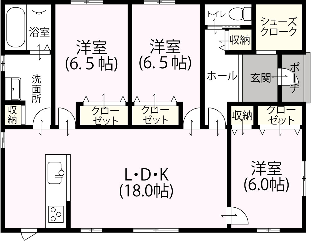 平屋3LDK EW-14 1,414万