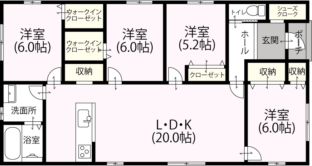 平屋4LDK EW-17 1,526万