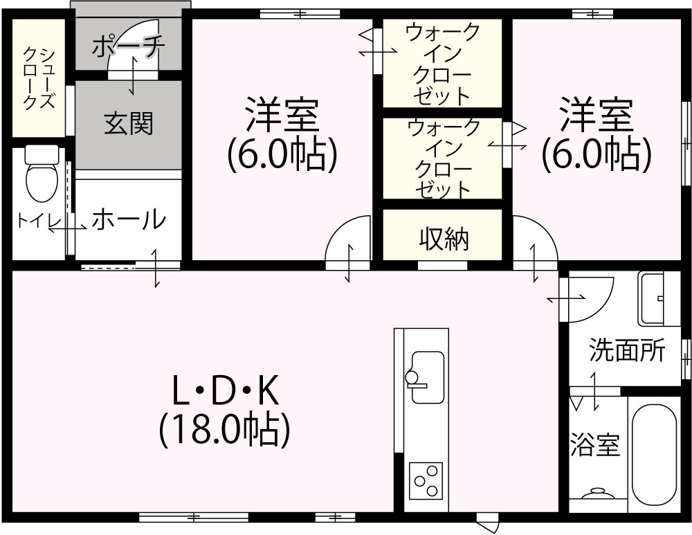 平屋2LDK N-09 1,191万