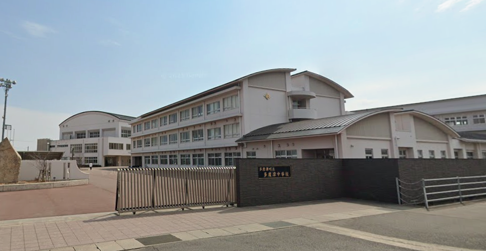 多度津町立多度津中学校(約2,200m~2,300m)